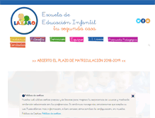 Tablet Screenshot of escuelainfantillazaro.com